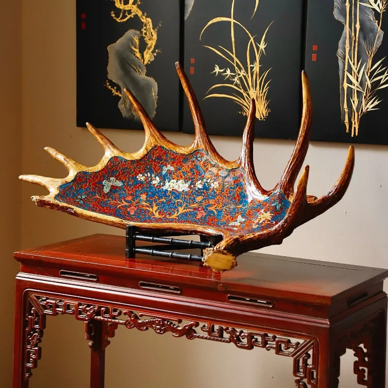 Deer Antler Lacquer Flower Blooming Wealth Large Table Large Fruit Plate Large Lacquer Fruit Plate Cultural Antique Decorative
Deer Antler Lacquer Flower Blooming Wealth Large Table Large Fruit Plate Large Lacquer Fruit Plate Cultural Antique Decorative