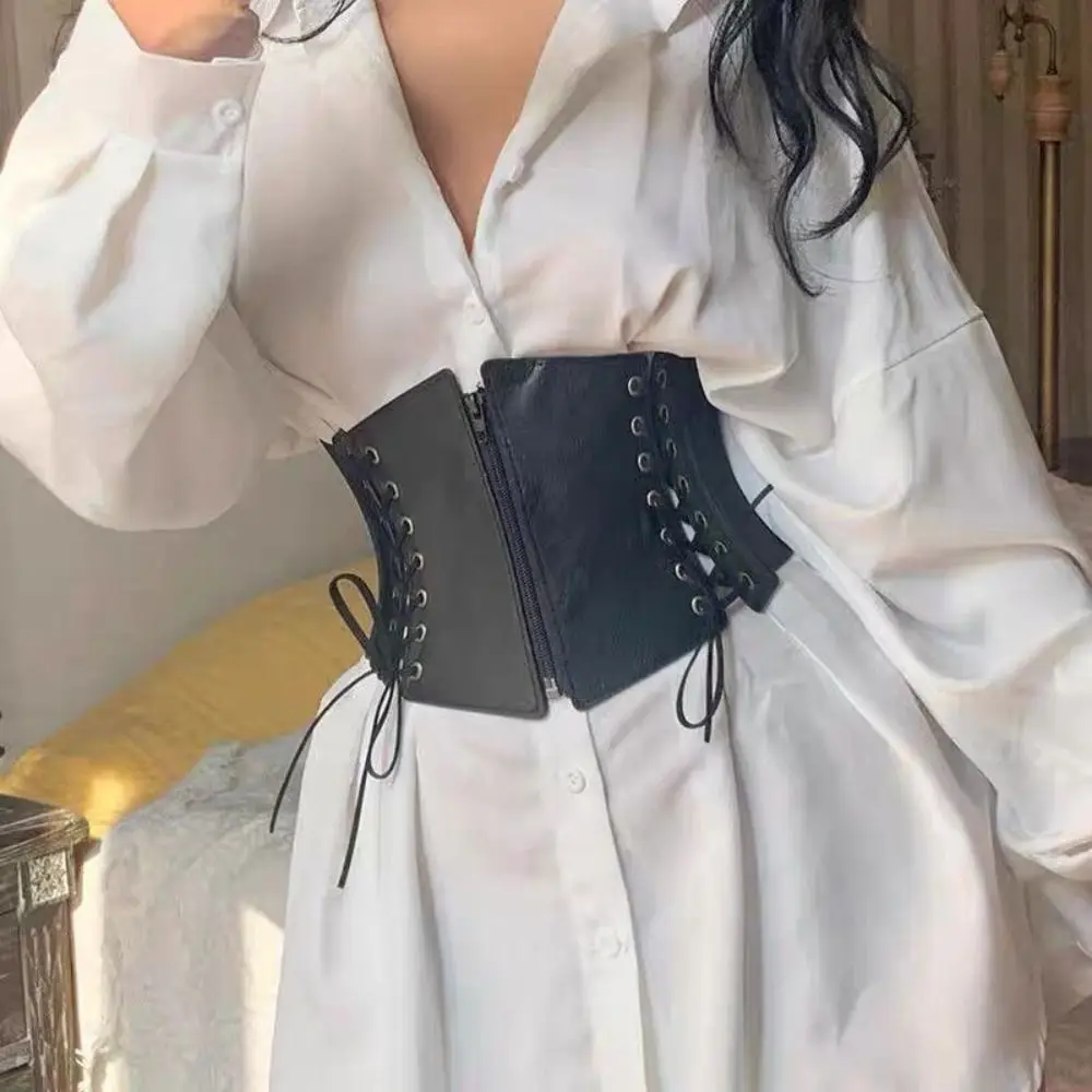Luxury PU Leather Zipper Cummerbunds Dress Girdle Strap Female Waistband High Waist Wide Waist Belt Women
Luxury PU Leather Zipper Cummerbunds Dress Girdle Strap Female Waistband High Waist Wide Waist Belt Women