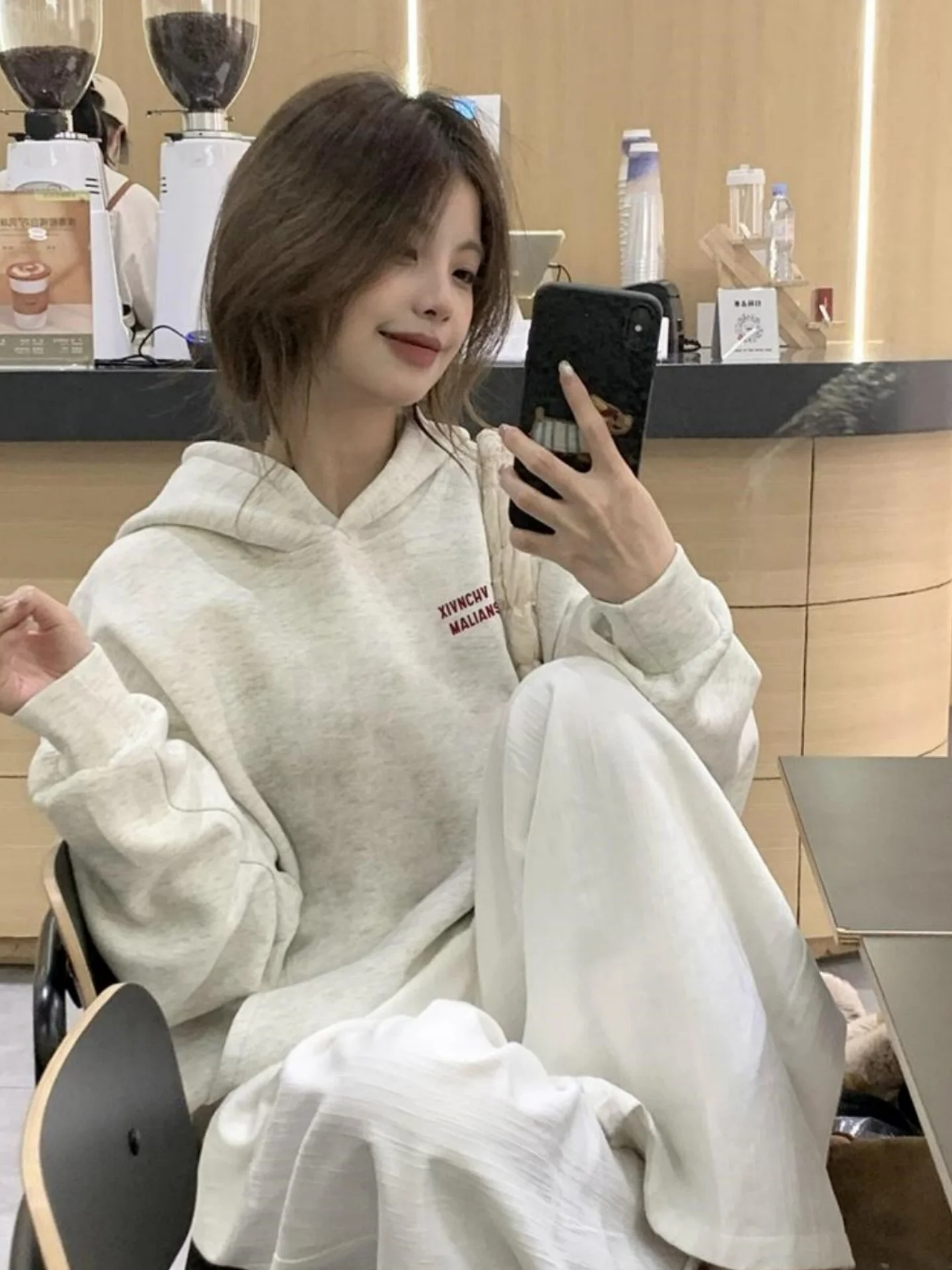 Retro American Hoodie Women's Thiened Fce Letter Print Sweatirt Winter Warm Outerwear Casual Street Sle Jaet
Retro American Hoodie Women's Thiened Fce Letter Print Sweatirt Winter Warm Outerwear Casual Street Sle Jaet