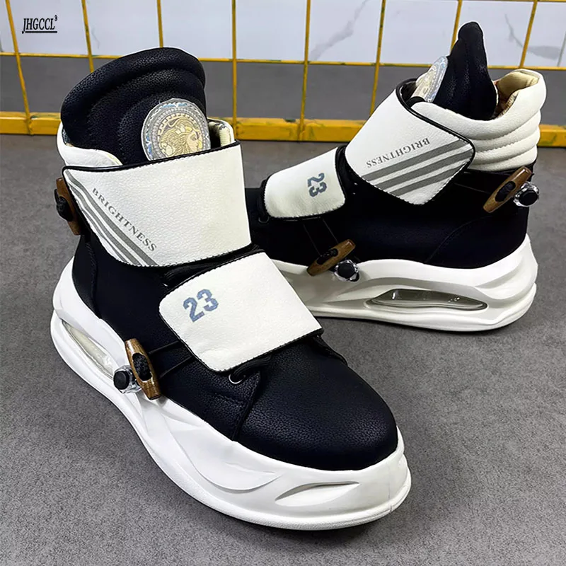 Original niche high top shoes for men winter warm sports leisure leather boots for men thick soles with retro board shoes A3
Original niche high top shoes for men winter warm sports leisure leather boots for men thick soles with retro board shoes A3