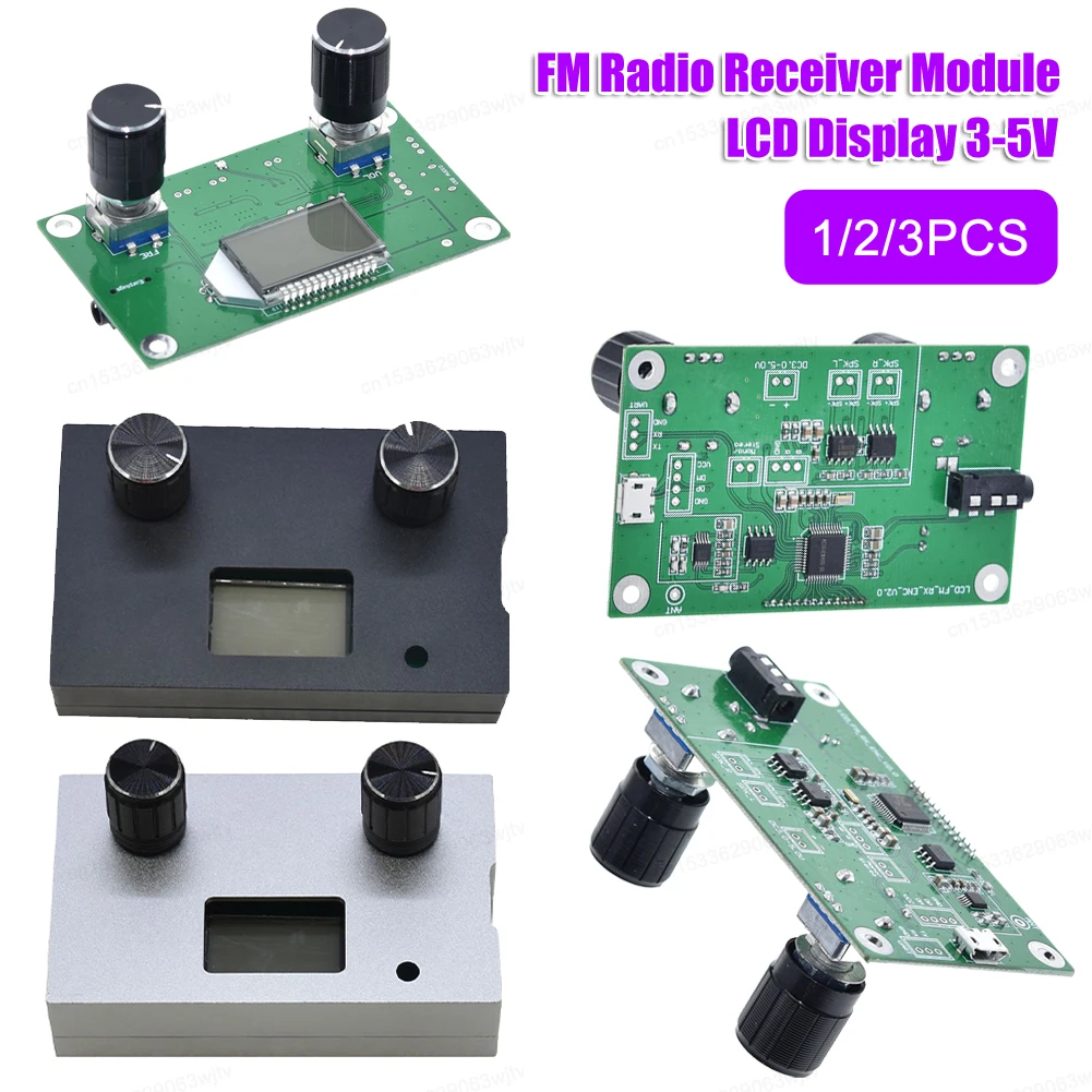 FM Radio Receiver Module with Silencing LCD Display Frequency Modulation Stereo Receiving PCB Circuit Board 3-5V 87.0 - 108.0MHZ
FM Radio Receiver Module with Silencing LCD Display Frequency Modulation Stereo Receiving PCB Circuit Board 3-5V 87.0 - 108.0MHZ
