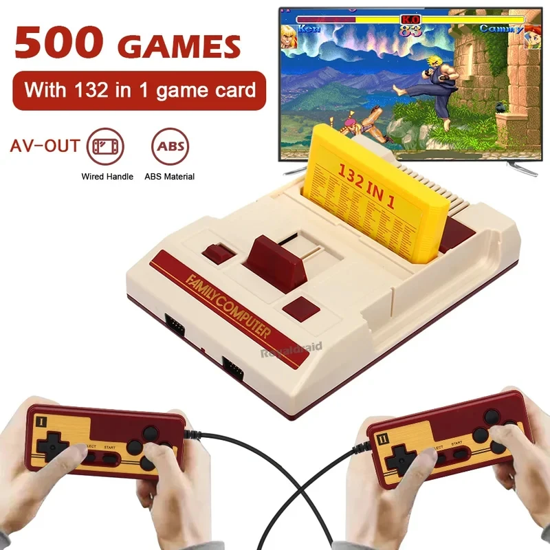 8 Bit Video Game Console Built in 500 Classic Games Family Computer TV Game Console Support Game Cartridge For FC Retro Gaming
8 Bit Video Game Console Built in 500 Classic Games Family Computer TV Game Console Support Game Cartridge For FC Retro Gaming