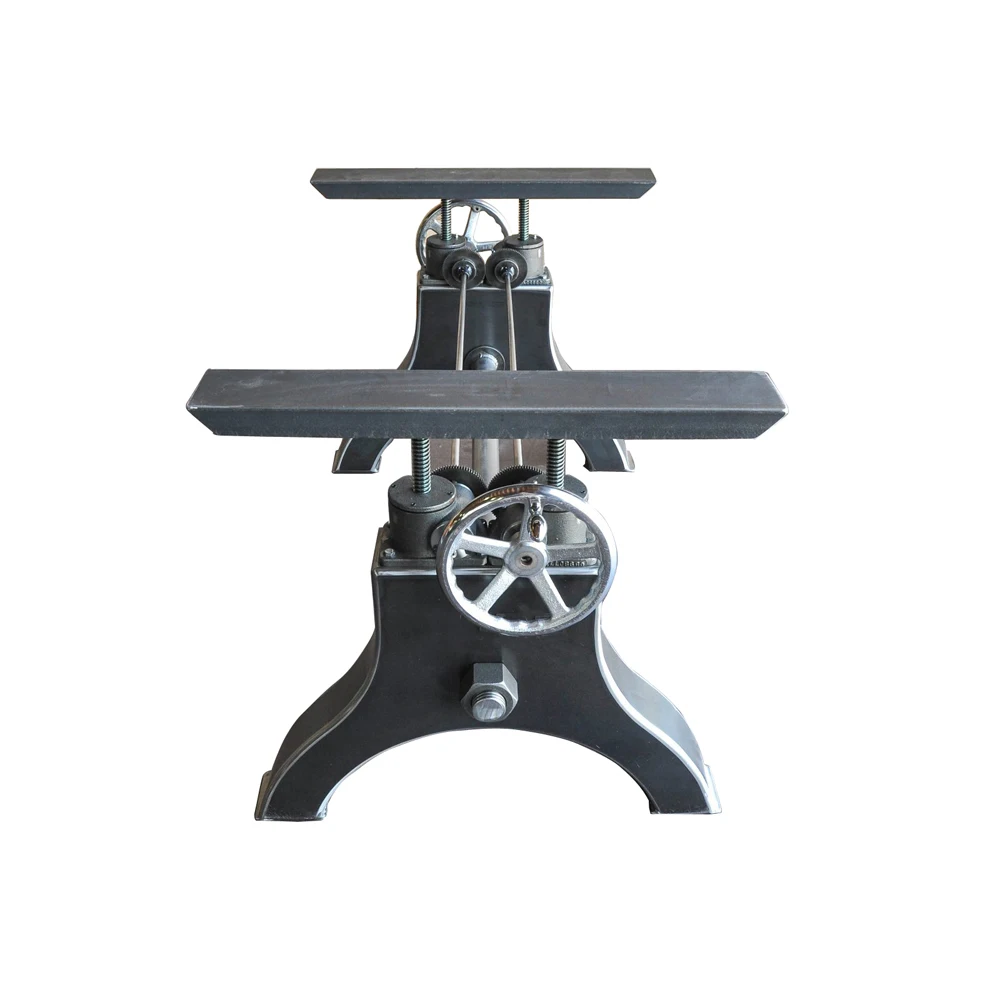 Wholesale Vintage Black Heavy Duty Vintage Metal Industrial Diy Hand Height Adjustable Cast Iron Crank Table Base
Wholesale Vintage Black Heavy Duty Vintage Metal Industrial Diy Hand Height Adjustable Cast Iron Crank Table Base