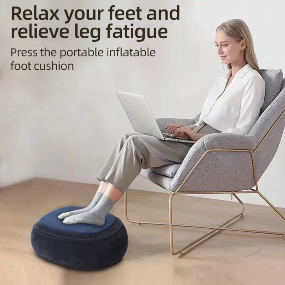 Press Inflatable Foot Pad Autoinflation Comfortable Portable Adjustable Removable Washable Travel Foot Rest Pillow
Press Inflatable Foot Pad Autoinflation Comfortable Portable Adjustable Removable Washable Travel Foot Rest Pillow