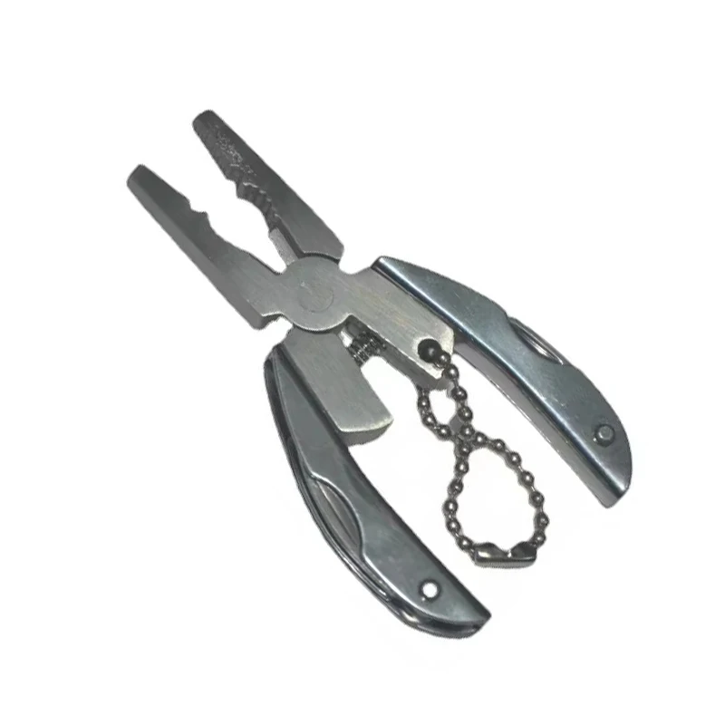 1pcs Multi-function Pliers Turtle Back Pliers Mini Tool Outdoor Gift Pliers Multi-purpose Folding Stainless Steel