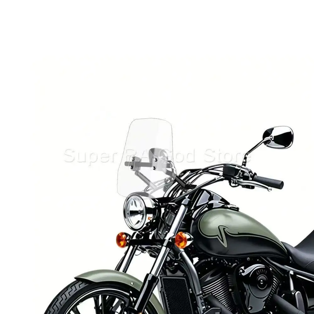 For Kawasaki VULCAN 900 CLASSIC Adventure motorcycle front windshield with 12mm navigation bracket tube
For Kawasaki VULCAN 900 CLASSIC Adventure motorcycle front windshield with 12mm navigation bracket tube