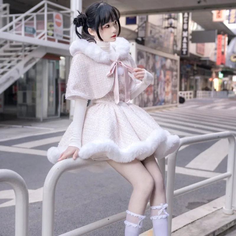 French Lolita Design Slim-fit Dress Elegant Senior Coat White Long Sleeve Base Shirt Women Kawaii Sweet Princess Three-piece Set
French Lolita Design Slim-fit Dress Elegant Senior Coat White Long Sleeve Base Shirt Women Kawaii Sweet Princess Three-piece Set