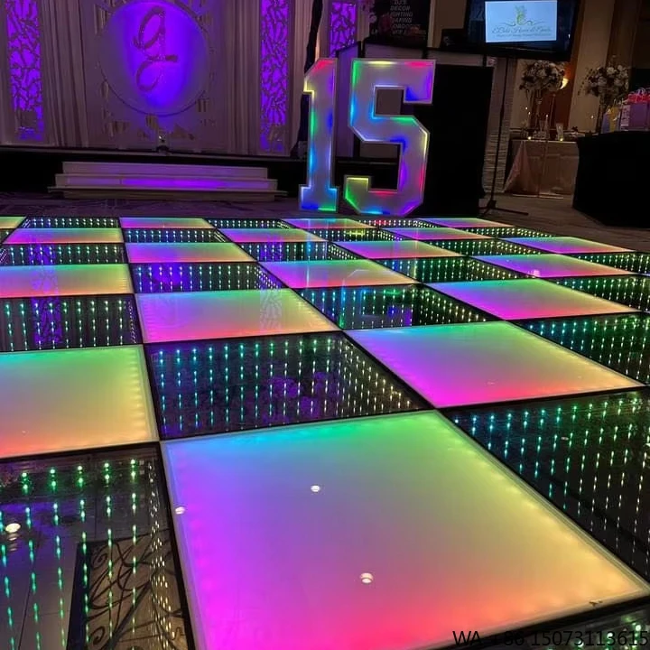 Indoor Outdoor 3D Dance Floor Panels 50x50cm with Warm White LED Lights IP65 Spotlights for Hotels
Indoor Outdoor 3D Dance Floor Panels 50x50cm with Warm White LED Lights IP65 Spotlights for Hotels
