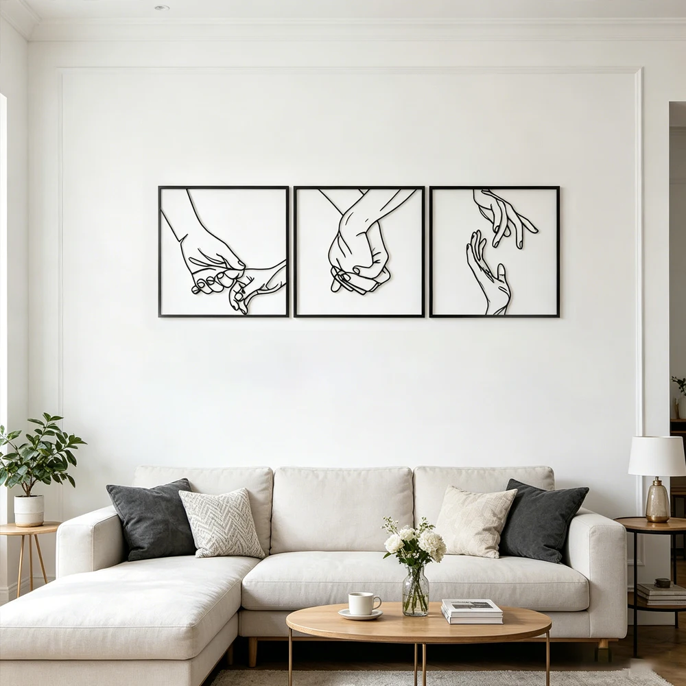 3PCS Hold On & Let Go Metal Wall Art,Minimalist Black Metal Hand Gesture Wall Decor Set,Love & Loss Abstract Art Wall Decor
3PCS Hold On & Let Go Metal Wall Art,Minimalist Black Metal Hand Gesture Wall Decor Set,Love & Loss Abstract Art Wall Decor