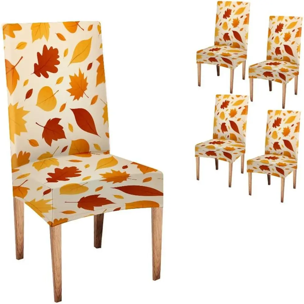 Mrcrypos Осенние деревянные эластичные чехлы на стулья с листьями для столовой, набор из 4-х осенних листьев, вечерние моющиеся чехлы на стулья для столовой
Mrcrypos Осенние деревянные эластичные чехлы на стулья с листьями для столовой, набор из 4-х осенних листьев, вечерние моющиеся чехлы на стулья для столовой