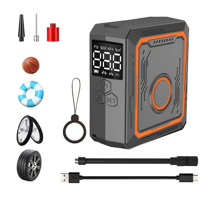 A64T-мини-электрический велосипедный воздушный насос 150PSI Мощный воздушный компрессор с дисплеем давления Мотоциклетный велосипедный насос для накачивания шин 
A64T-мини-электрический велосипедный воздушный насос 150PSI Мощный воздушный компрессор с дисплеем давления Мотоциклетный велосипедный насос для накачивания шин