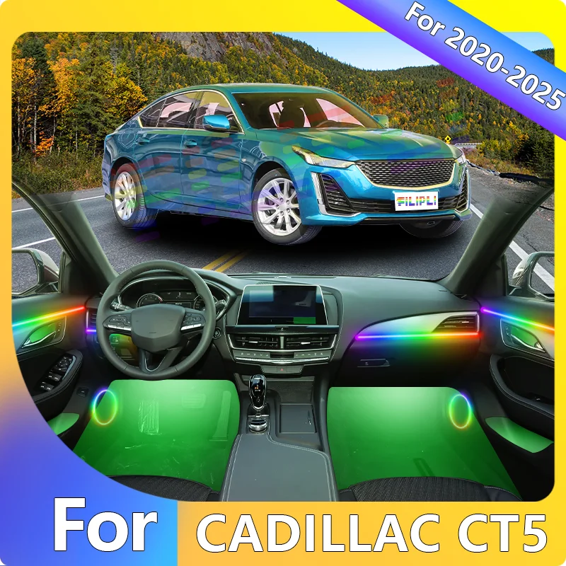 FILIPLI For The CADILLAC CT5 For 2020-2023 Smart 64 RGB Car Ambient Self-Adhesive LED Strip Simple Installation Atmosphere Lamp
FILIPLI For The CADILLAC CT5 For 2020-2023 Smart 64 RGB Car Ambient Self-Adhesive LED Strip Simple Installation Atmosphere Lamp