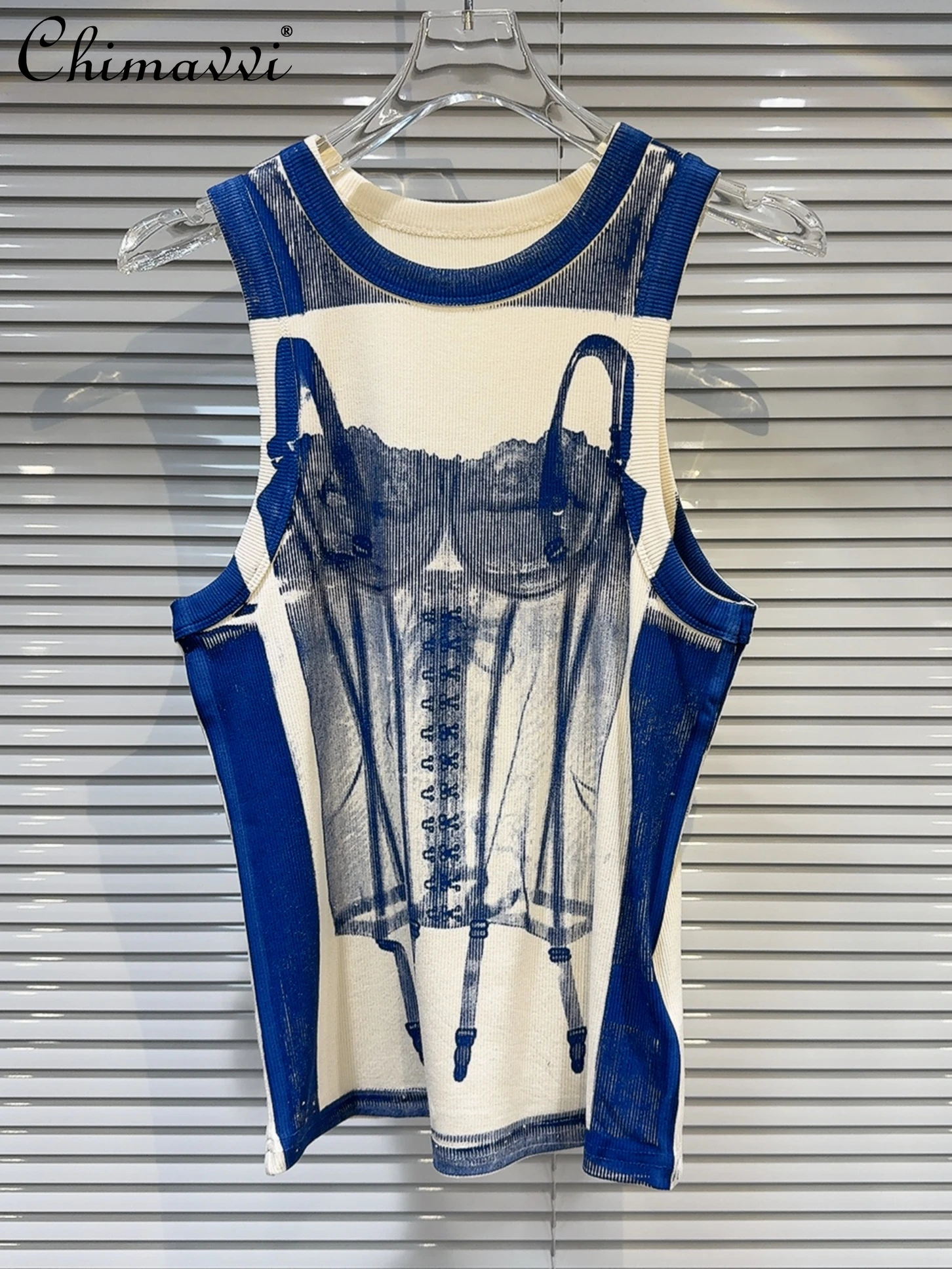 2024 Summer New Personalized Underwear Printed American Hot Girl Sling Fashion Round Neck Slim Elegant Vest Women's Tanks Top
2024 Summer New Personalized Underwear Printed American Hot Girl Sling Fashion Round Neck Slim Elegant Vest Women's Tanks Top