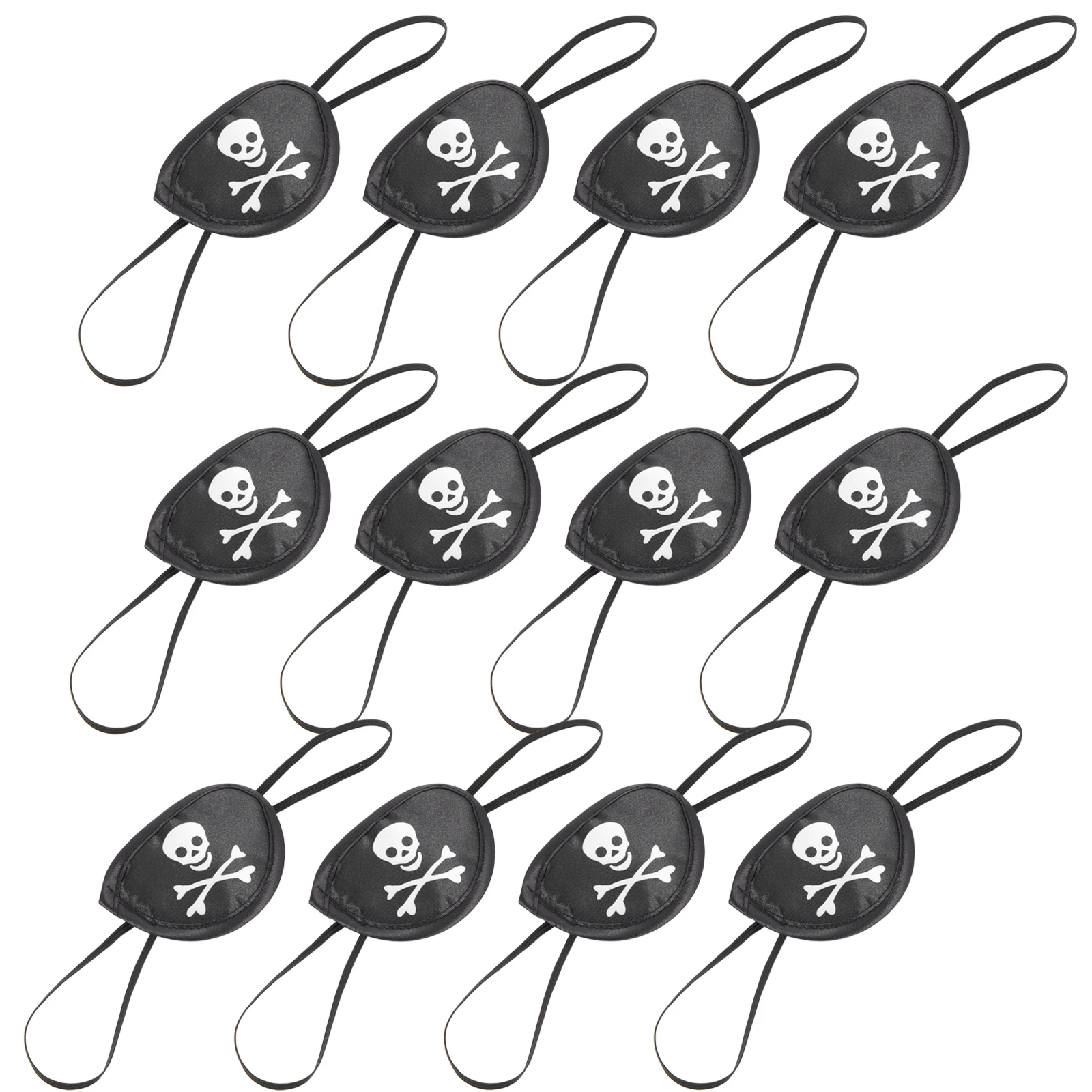 12 Pcs Pirate Eye Patch Satin Lightweight Elastic Adults Skull Halloween Cosplay Stage Accessories Toy
12 Pcs Pirate Eye Patch Satin Lightweight Elastic Adults Skull Halloween Cosplay Stage Accessories Toy