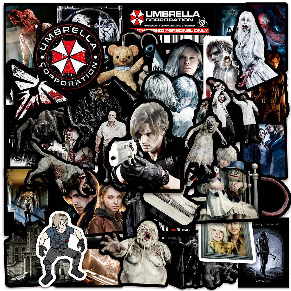 50PCs Resident Evil Stickers For Laptop Scrapbook Luggage Guitar Helmet DIY Graffiti Aesthetic Stickers Creative Gift
50PCs Resident Evil Stickers For Laptop Scrapbook Luggage Guitar Helmet DIY Graffiti Aesthetic Stickers Creative Gift