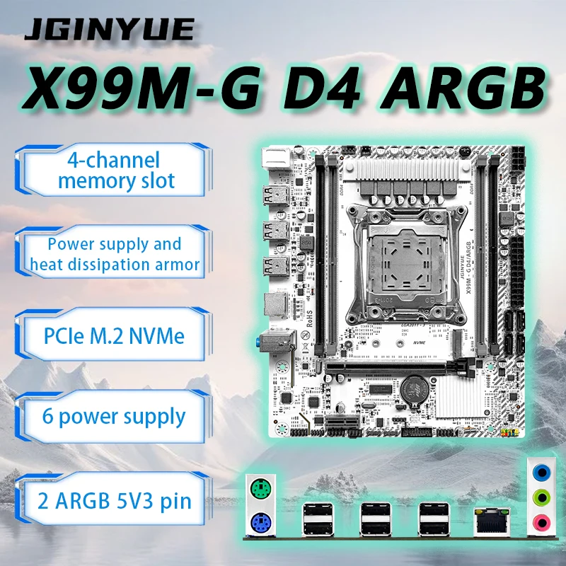 Материнская плата JGINYUE X99 Intel LGA 2011-3 xeon E5 V3 V4 DDR4 CPU combo X99M-G DDR4
Материнская плата JGINYUE X99 Intel LGA 2011-3 xeon E5 V3 V4 DDR4 CPU combo X99M-G DDR4