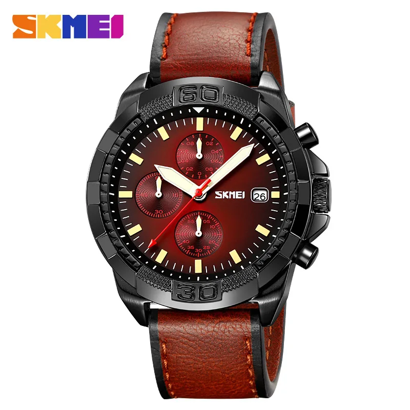 Skmei Men's Watch Three Eyes and Six Needles Multifunction Quartz Watch Calendar Display Stopwatch Timing Men's Watch
Skmei Men's Watch Three Eyes and Six Needles Multifunction Quartz Watch Calendar Display Stopwatch Timing Men's Watch