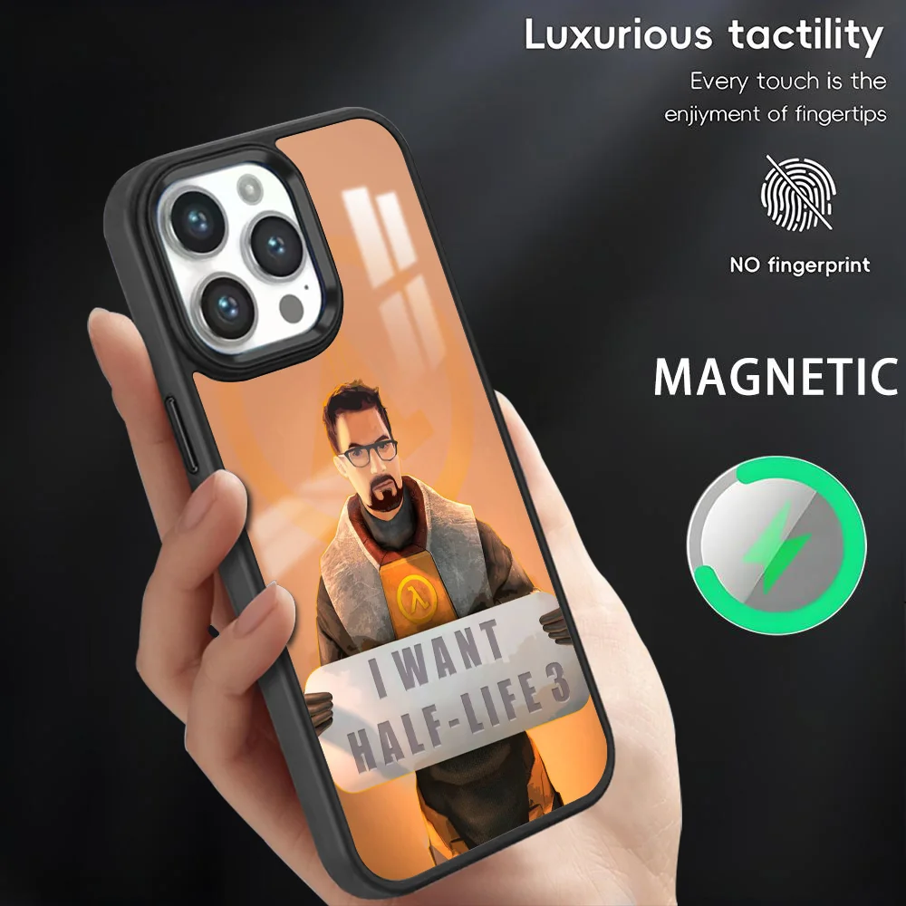 Game H-Half LifeS Phone Case For iPhone 16 15 14 13 12 11 Pro Max Plus Mini Magnetic Magsafe Wireless Charging Cover Coque
Game H-Half LifeS Phone Case For iPhone 16 15 14 13 12 11 Pro Max Plus Mini Magnetic Magsafe Wireless Charging Cover Coque