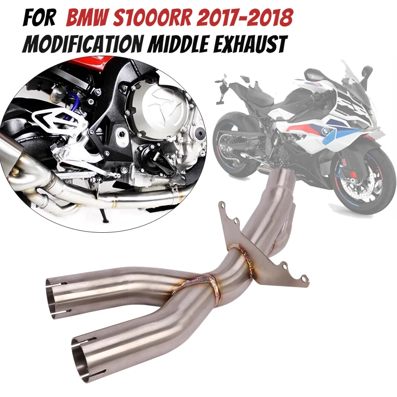 Motorcycle Exhaust Middle Link Pipe Moto Escape Modified System Muffler Stainless Steel Accessories For BMW S1000RR 2017 2018
Motorcycle Exhaust Middle Link Pipe Moto Escape Modified System Muffler Stainless Steel Accessories For BMW S1000RR 2017 2018