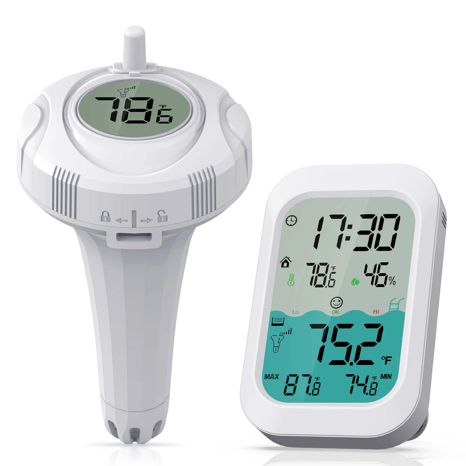 CPT-02 Digital Wireless Thermometer Pool Thermometer Water Thermometer Pool Temperature
CPT-02 Digital Wireless Thermometer Pool Thermometer Water Thermometer Pool Temperature