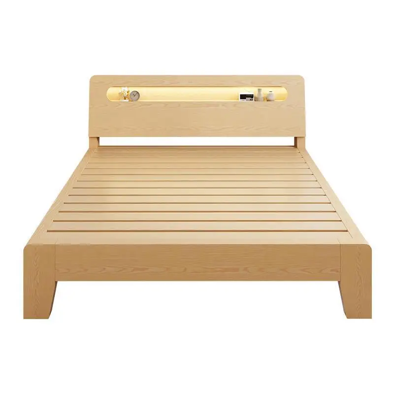 Solid wood bed Modern simple double bed 1.8 meters Hardwood board 1.5 Rental room Economy 1.2m Single bed rack
Solid wood bed Modern simple double bed 1.8 meters Hardwood board 1.5 Rental room Economy 1.2m Single bed rack