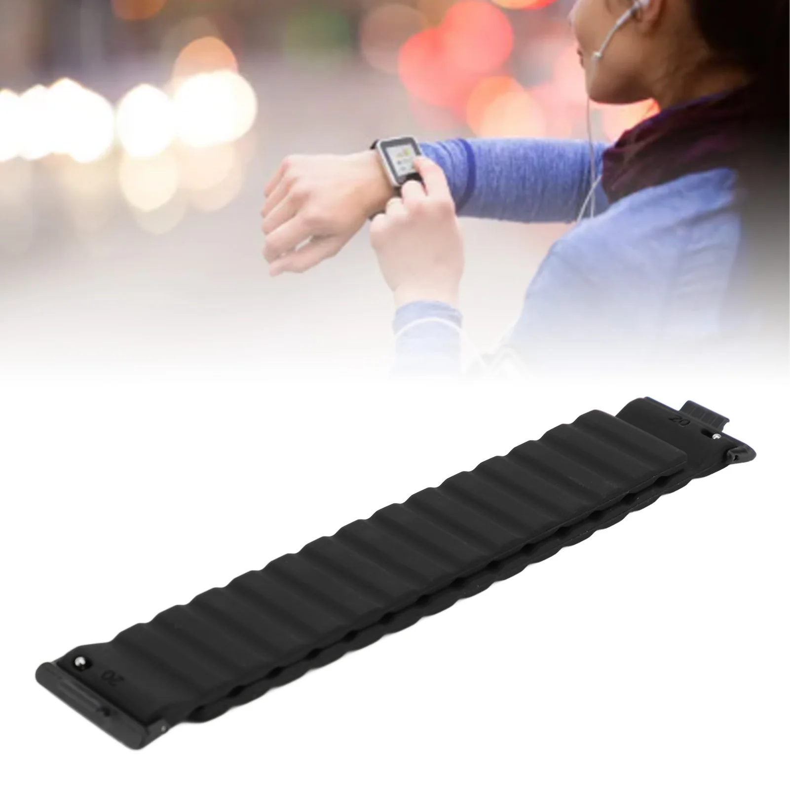 2pcs Strong Magnet Link Wristband Adjustable Soft Silicone Quick Release Magnetic Watch Sport Band Compatible for Watch Fit 3
2pcs Strong Magnet Link Wristband Adjustable Soft Silicone Quick Release Magnetic Watch Sport Band Compatible for Watch Fit 3