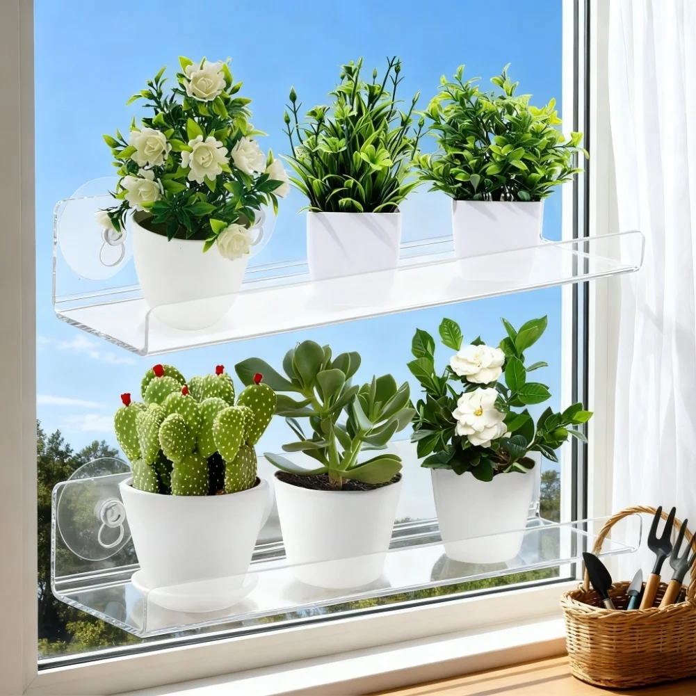 2 шт., 12-дюймовые акриловые оконные полки для растений-компактный органайзер для дома, акриловые оконные полки для растений с присосками
2 шт., 12-дюймовые акриловые оконные полки для растений-компактный органайзер для дома, акриловые оконные полки для растений с присосками