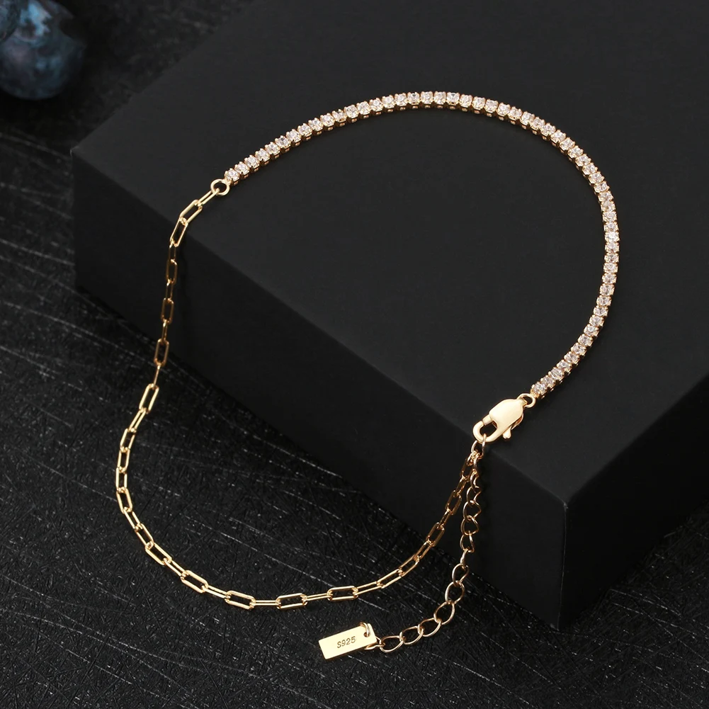 KISS MANDY 2025 Paperclip Chain & Tennis Crystal Anklet Zircon Foot Chain Fashion 925 Sterling Silver CZ Barefoot Chain SA21
KISS MANDY 2025 Paperclip Chain & Tennis Crystal Anklet Zircon Foot Chain Fashion 925 Sterling Silver CZ Barefoot Chain SA21