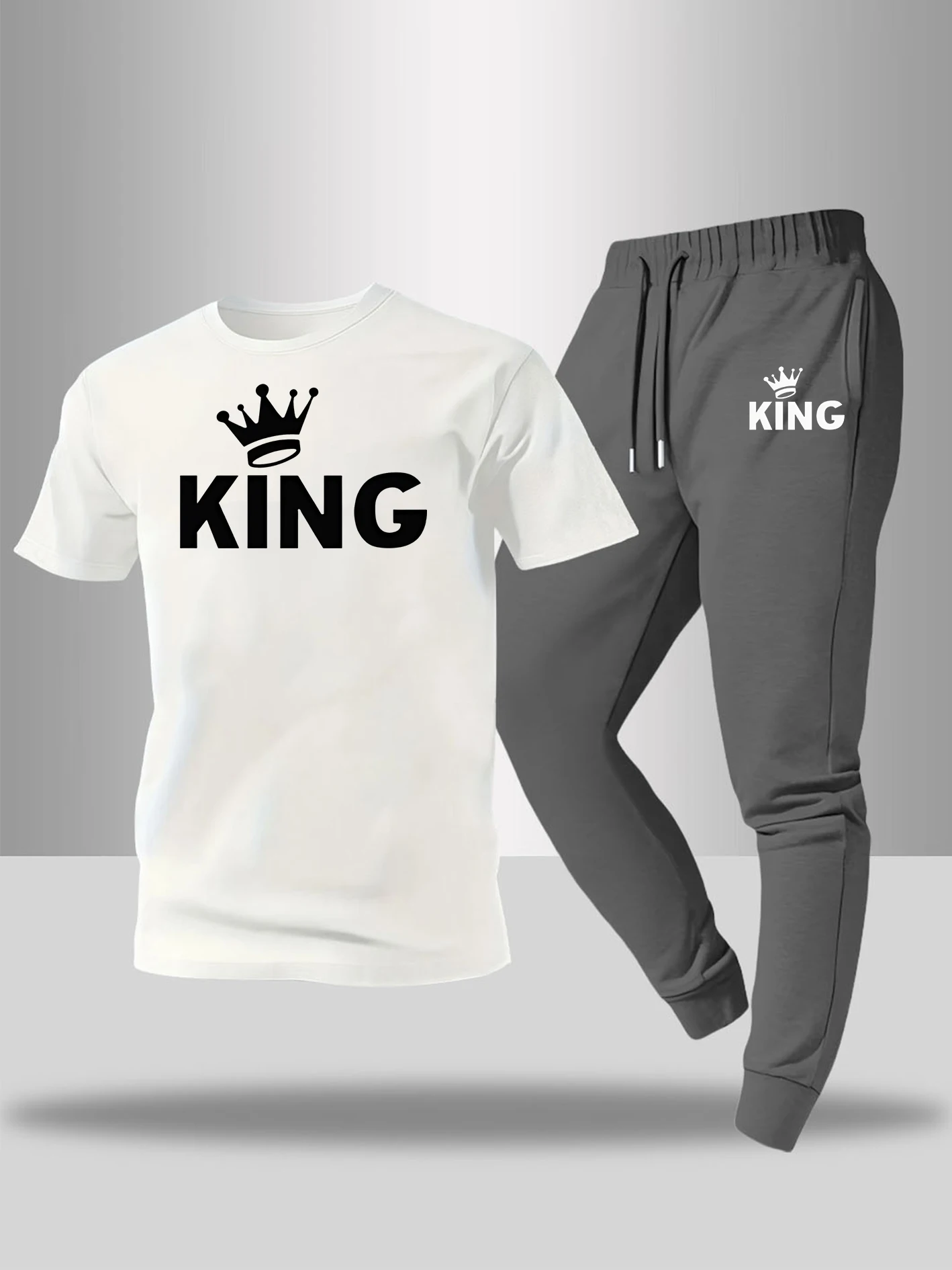 Men's 2pcs Casual Outfit Set, Spider Print Short Sleeve T-Shirt & Elastic Waist Jogger Pants, Breathable Comfy for Daily Wear
Men's 2pcs Casual Outfit Set, Spider Print Short Sleeve T-Shirt & Elastic Waist Jogger Pants, Breathable Comfy for Daily Wear