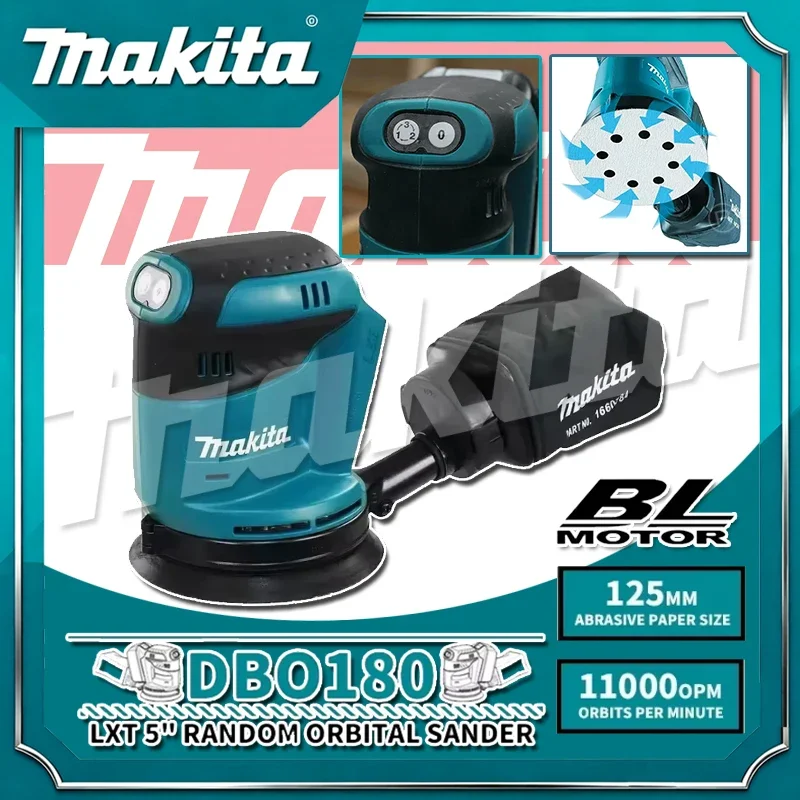 Makita DBO180Z 18V Brushless Cordless Rechargeable Disc Random Orbital Sander Woodworking Sanding Putty Polishing Bare Tool
Makita DBO180Z 18V Brushless Cordless Rechargeable Disc Random Orbital Sander Woodworking Sanding Putty Polishing Bare Tool