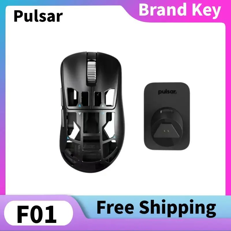 Pulsar Feinmann F01 Dual Mode 8000 Гц Беспроводная мышь XS-1Sensor 32KDPI Легкая игровая мышь из магниевого сплава с полым вырезом
Pulsar Feinmann F01 Dual Mode 8000 Гц Беспроводная мышь XS-1Sensor 32KDPI Легкая игровая мышь из магниевого сплава с полым вырезом