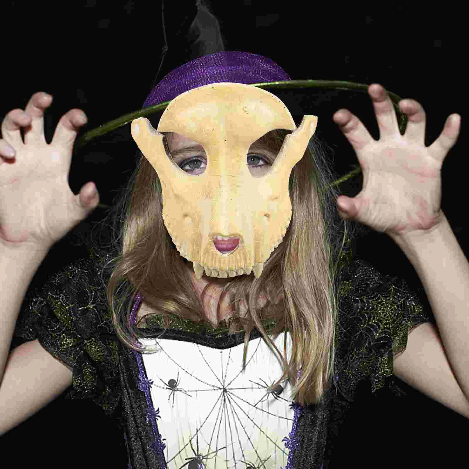 PU Foaming Material Halloween Party Horror Sheep Skull Shape Decoration Use Mask (Beige) costume mask
PU Foaming Material Halloween Party Horror Sheep Skull Shape Decoration Use Mask (Beige) costume mask
