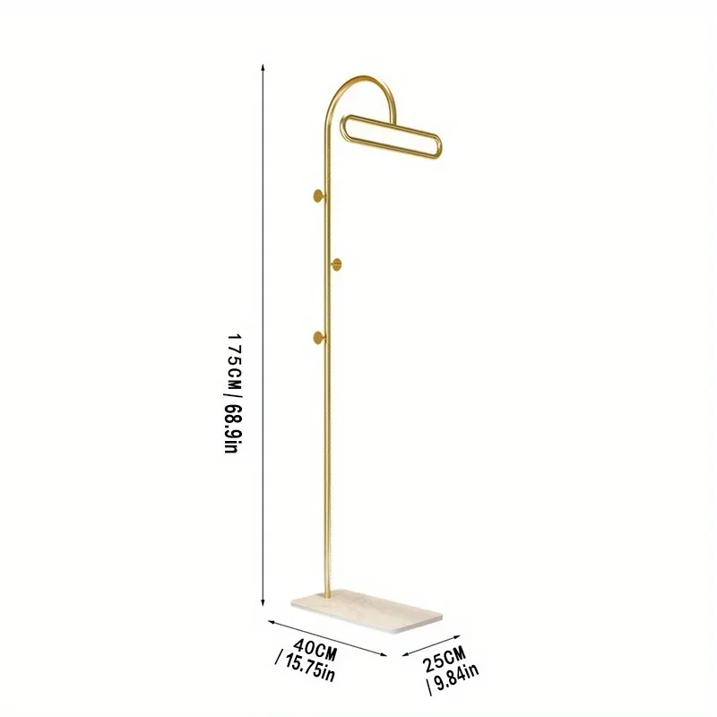 Inverted hook style Minimalist Floor-Standing Coat Rack, Cream Marble Texture Display Hanger, Space-Saving Entryway Organizer
Inverted hook style Minimalist Floor-Standing Coat Rack, Cream Marble Texture Display Hanger, Space-Saving Entryway Organizer