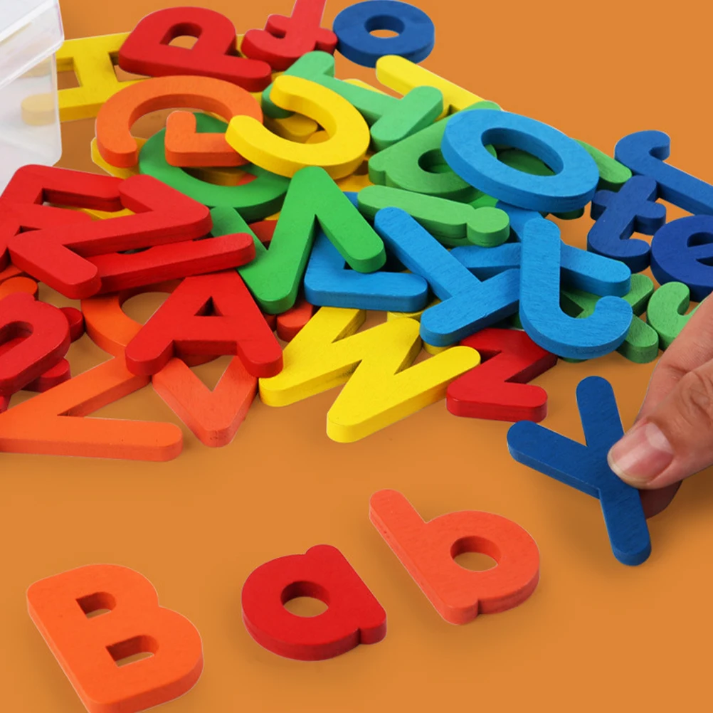 52 Pcs Wooden Alphabet Set Kids Educational Toys Colorful Letter Cognitive Learning Toy for Children Fine Motor
52 Pcs Wooden Alphabet Set Kids Educational Toys Colorful Letter Cognitive Learning Toy for Children Fine Motor
