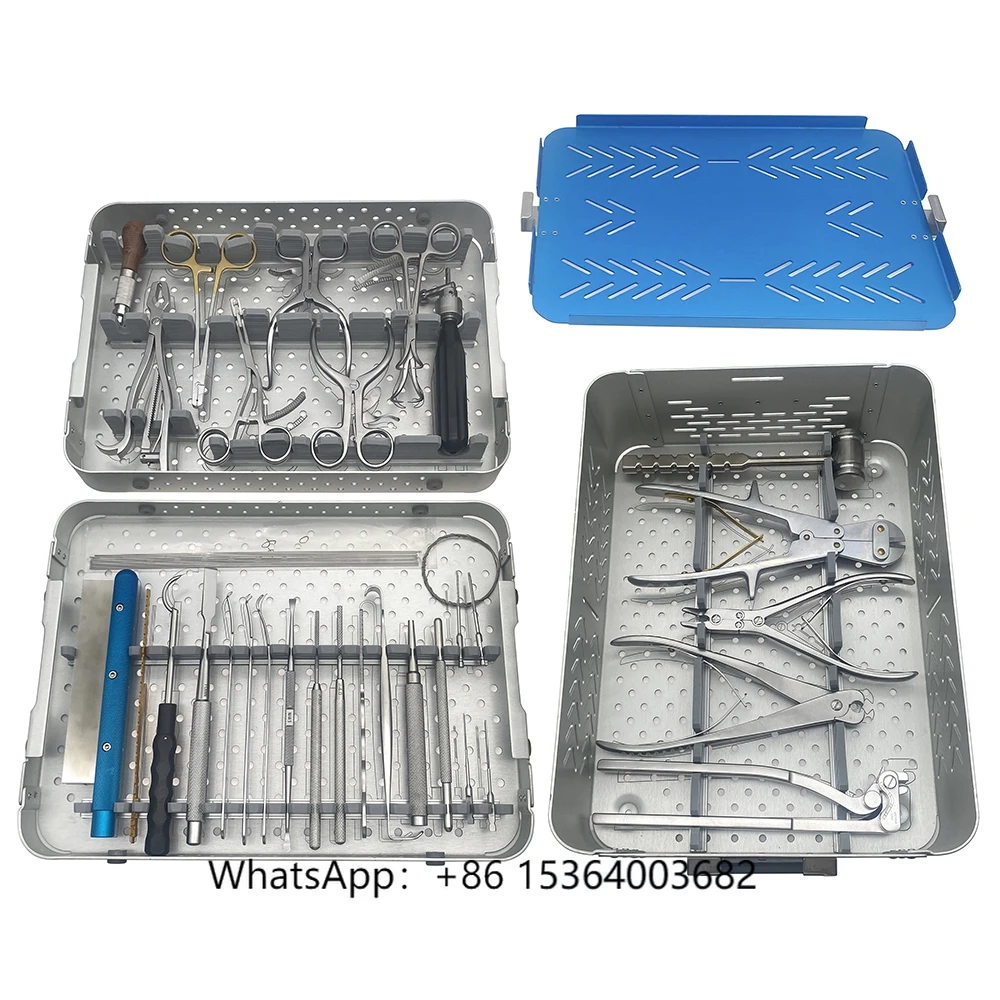 Orthopedic Locking Plate Veterinary Surgical Instrument Kit Autoclaveable for Small Animal Bone Surgery
Orthopedic Locking Plate Veterinary Surgical Instrument Kit Autoclaveable for Small Animal Bone Surgery