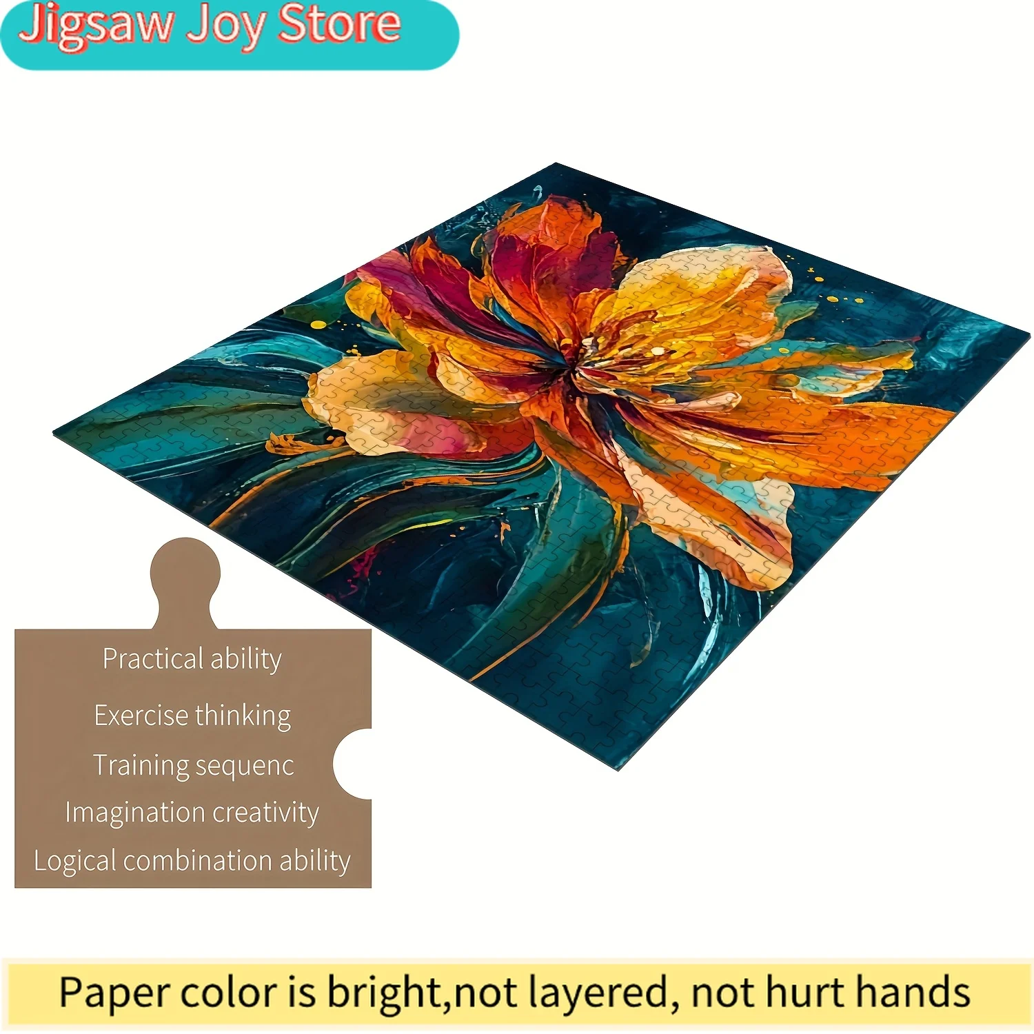 Пазл, разработанный для всей семьи, с изображением ярких цветов, с элементами, которые идеально соединяются, идеально подходит для работы с деревом.
Пазл, разработанный для всей семьи, с изображением ярких цветов, с элементами, которые идеально соединяются, идеально подходит для работы с деревом.