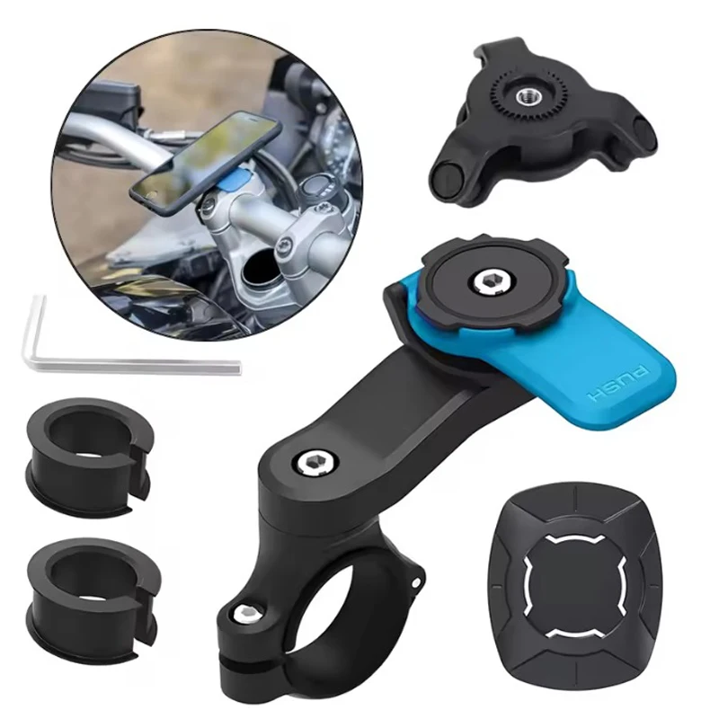 Universal Bicycle Mount for Bicycle and Motorcycle Phone Holder, Mobile Phone Holder for MTB 360° Rotatable for MTB or Road Bike
Universal Bicycle Mount for Bicycle and Motorcycle Phone Holder, Mobile Phone Holder for MTB 360° Rotatable for MTB or Road Bike