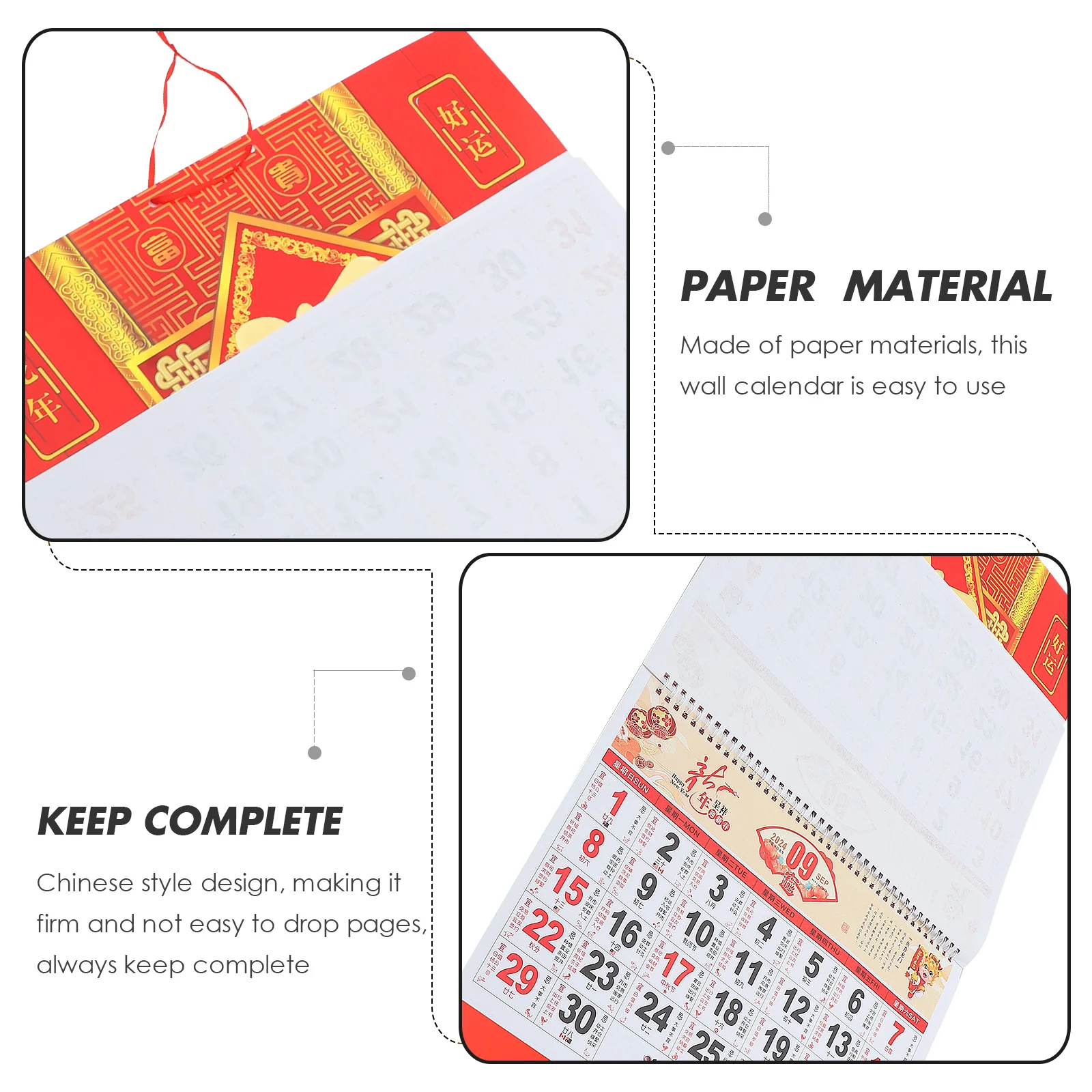 Year of The Dragon Calendar Traditional Office Chinese Style Tag Clear Printed Paper Hanging Daily Wall
Year of The Dragon Calendar Traditional Office Chinese Style Tag Clear Printed Paper Hanging Daily Wall