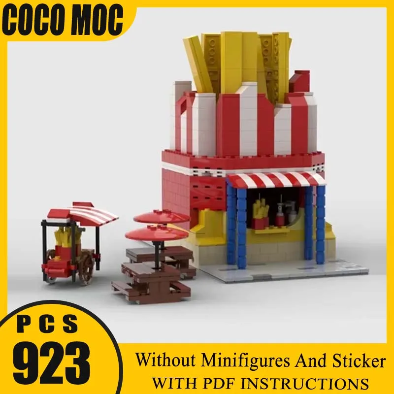 French Fries Stand City Street View Model Moc Building Bricks Gifts ChristmasTechnology Modular Blocks Toys DIY Sets Assembly
French Fries Stand City Street View Model Moc Building Bricks Gifts ChristmasTechnology Modular Blocks Toys DIY Sets Assembly