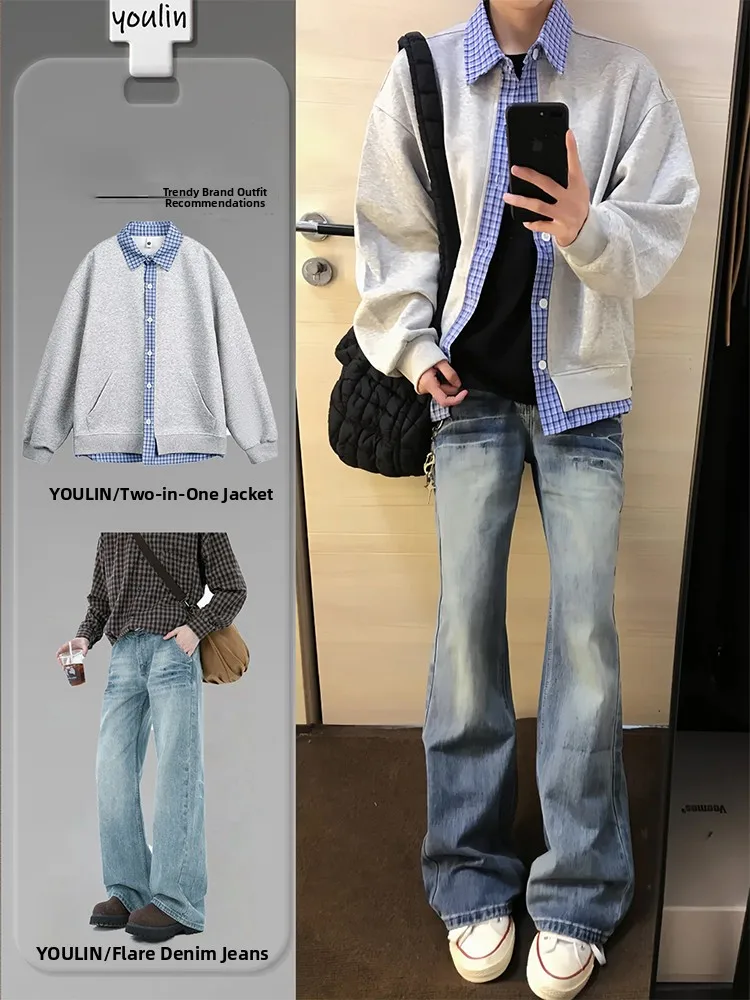 Cool ey Open Cardigan Hoodie And Jeans Set for Men American Sle Faionable Youth Autumn Long Sve Clothing Set
Cool ey Open Cardigan Hoodie And Jeans Set for Men American Sle Faionable Youth Autumn Long Sve Clothing Set