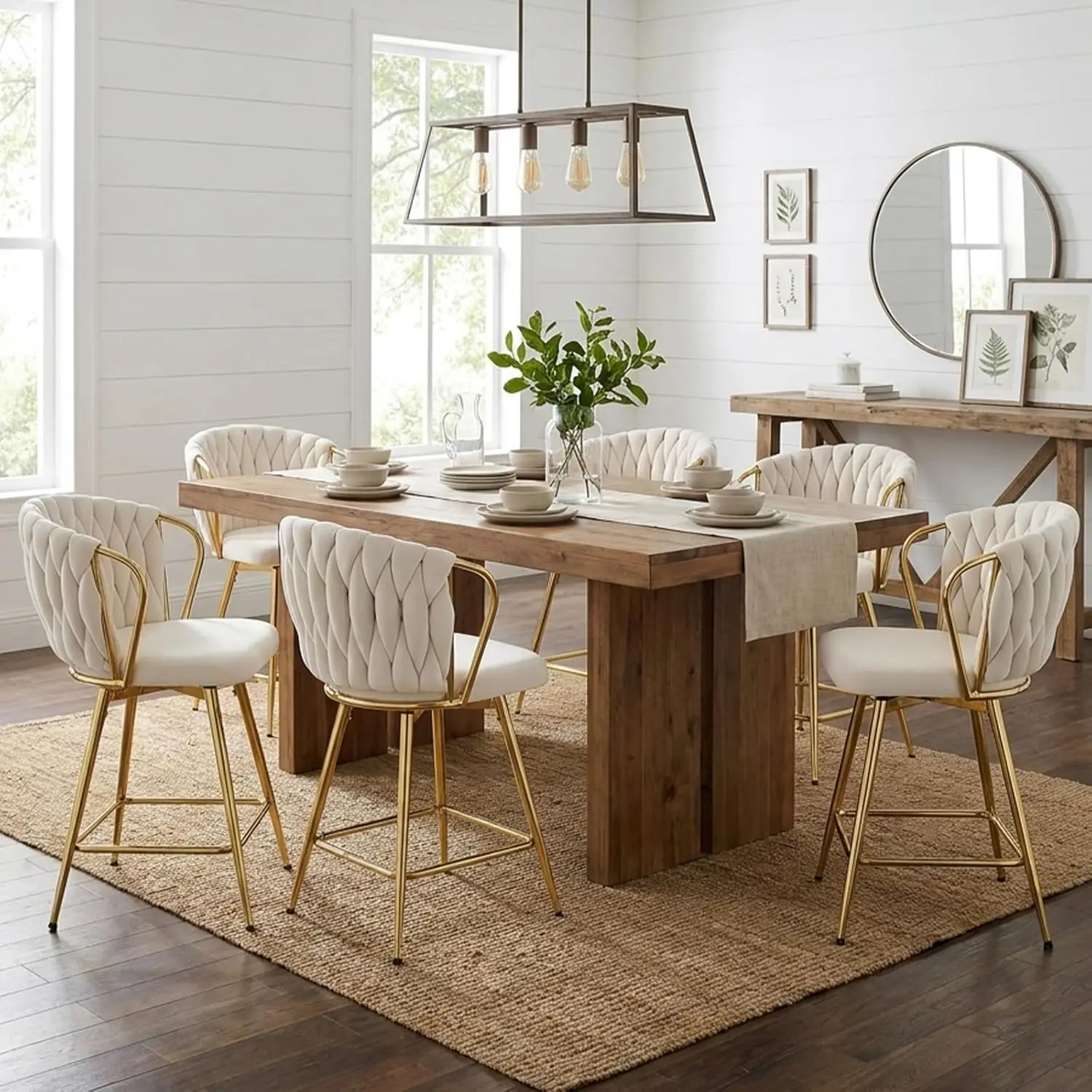 Gold Velvet Bar Stools Set of 6 Counter Height Metal Legs Footrest Kitchen Island Cafe Beige Customized
Gold Velvet Bar Stools Set of 6 Counter Height Metal Legs Footrest Kitchen Island Cafe Beige Customized