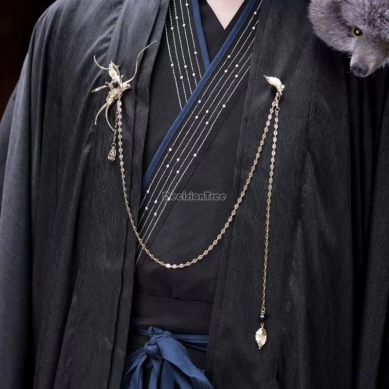 2025 new handcrafted chinese improved ancient-style hanfu clothing accessories retro classical brooches chain tassels accessory
2025 new handcrafted chinese improved ancient-style hanfu clothing accessories retro classical brooches chain tassels accessory