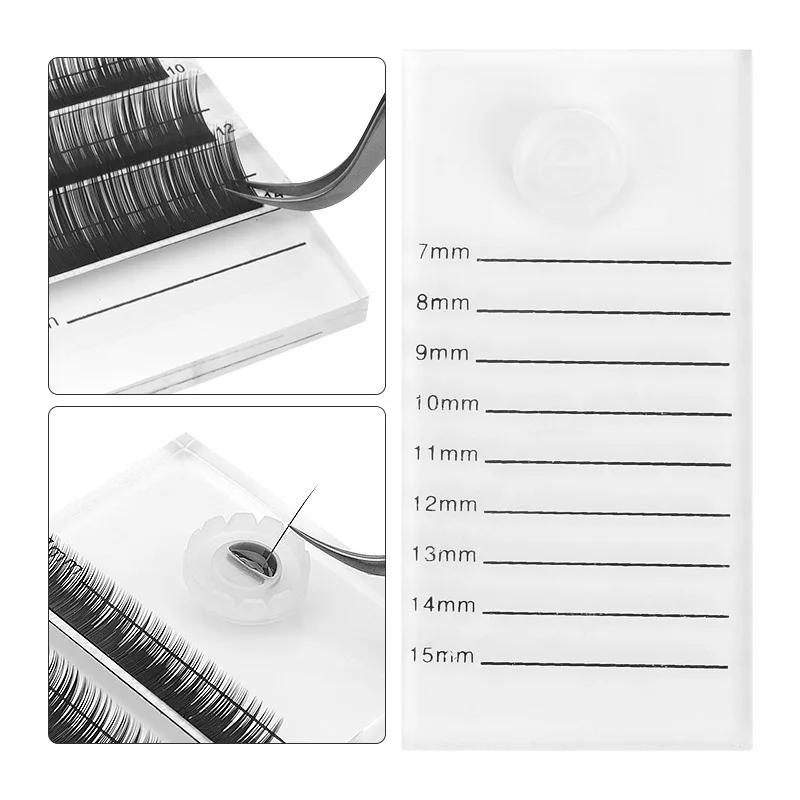 Acrylic Graft Lash Pallet Clear Crystal Eyelash Extension Scale Board Mark Pad 2 In 1 Plate With Glue Holder Cup Accessories
Acrylic Graft Lash Pallet Clear Crystal Eyelash Extension Scale Board Mark Pad 2 In 1 Plate With Glue Holder Cup Accessories