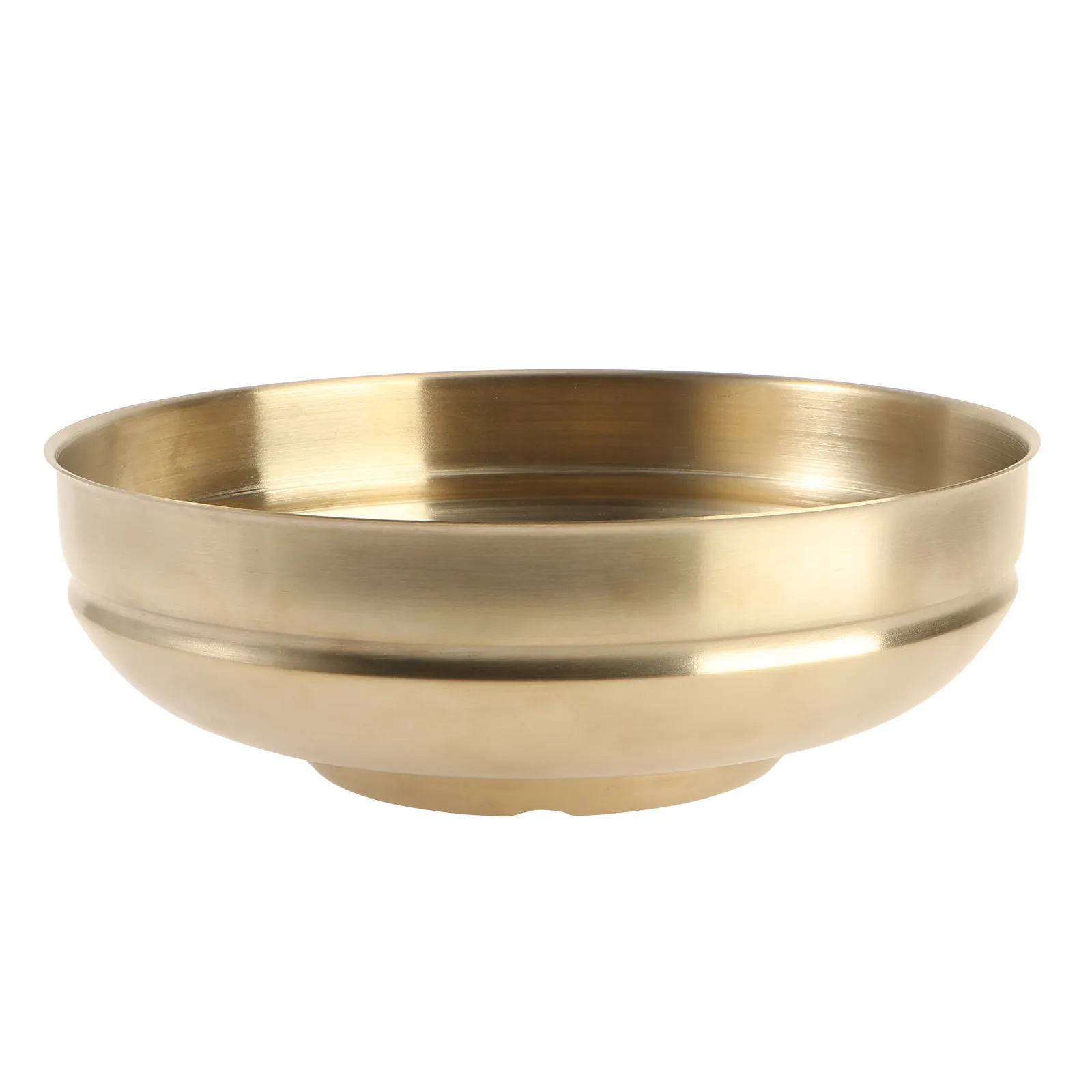 Stainless Steel Cold Noodle Bowl Golden Single Layer Mixing Ramen Soup Pasta Kitchen Tableware Large Size Home Use
Stainless Steel Cold Noodle Bowl Golden Single Layer Mixing Ramen Soup Pasta Kitchen Tableware Large Size Home Use