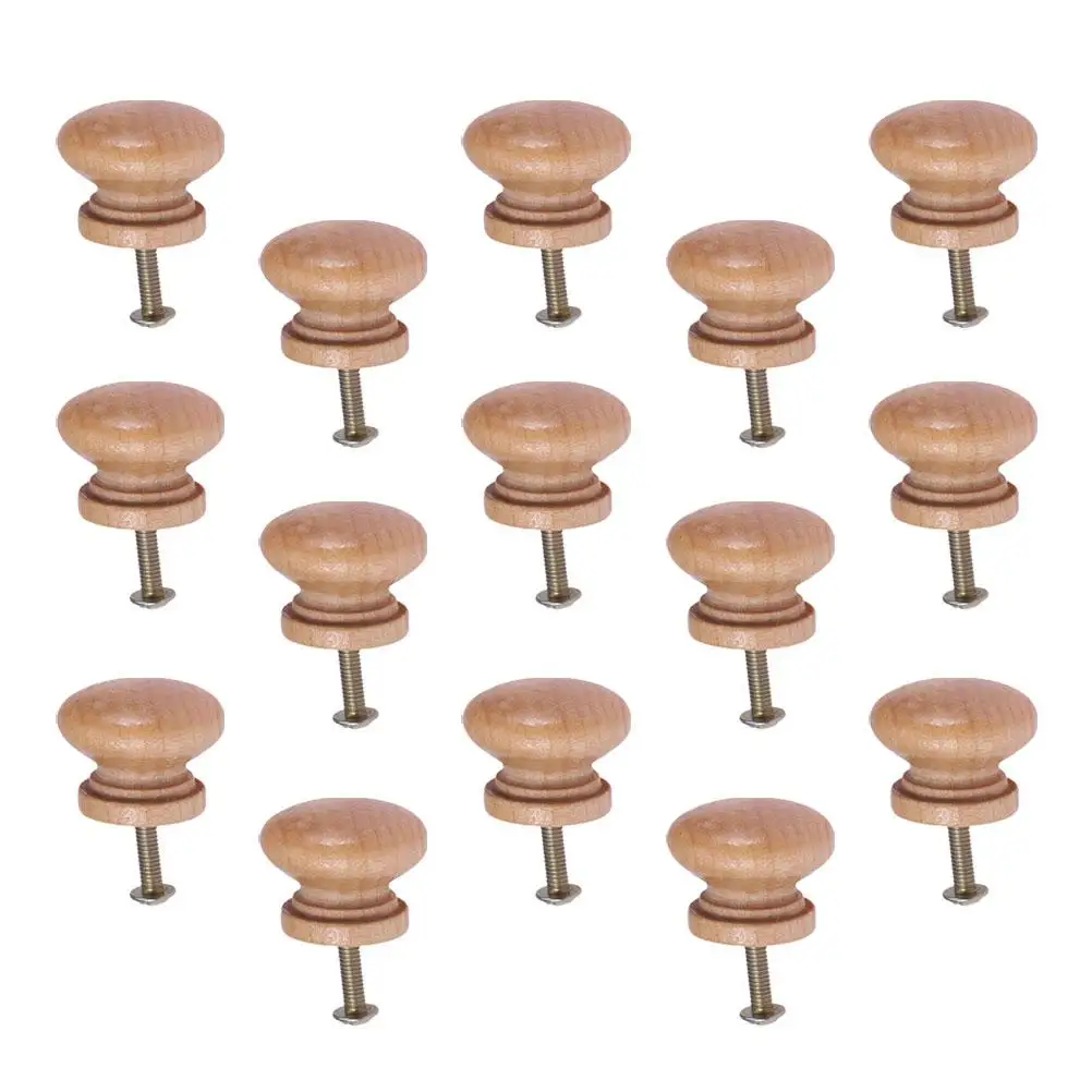15 pcs Mushroom Head Wooden Drawer Knobs Pull Handles Durable Cabinet Knob Door Supplies Smooth Furniture Hardware
15 pcs Mushroom Head Wooden Drawer Knobs Pull Handles Durable Cabinet Knob Door Supplies Smooth Furniture Hardware