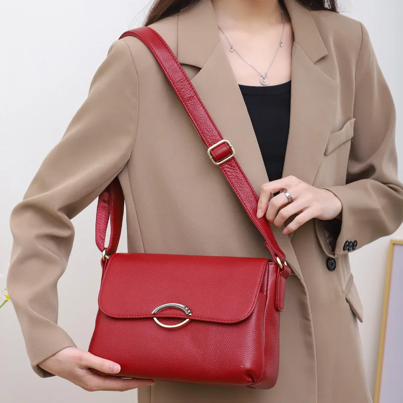 Genuine Leather Women's Crossbody Bag Faionable Simple Versatile Single oulder Bag Top Layer Cowhide Handbag Sli Squa...
Genuine Leather Women's Crossbody Bag Faionable Simple Versatile Single oulder Bag Top Layer Cowhide Handbag Sli Squa...