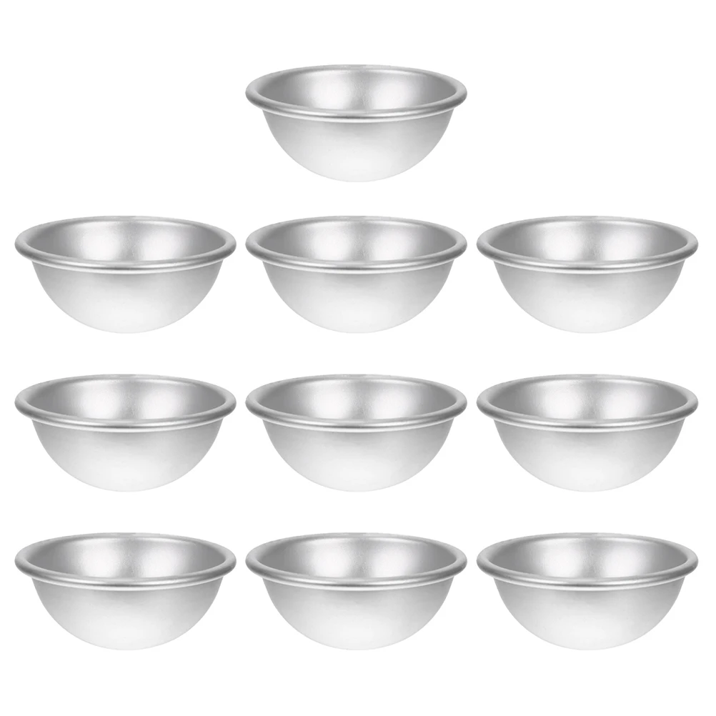 10 pcs Aluminum Alloy Molds 58x28mm Bath Salt Spheres Soap Semi-sphere Cake Molds Easy Release Smooth Surface Safe Home Use
10 pcs Aluminum Alloy Molds 58x28mm Bath Salt Spheres Soap Semi-sphere Cake Molds Easy Release Smooth Surface Safe Home Use
