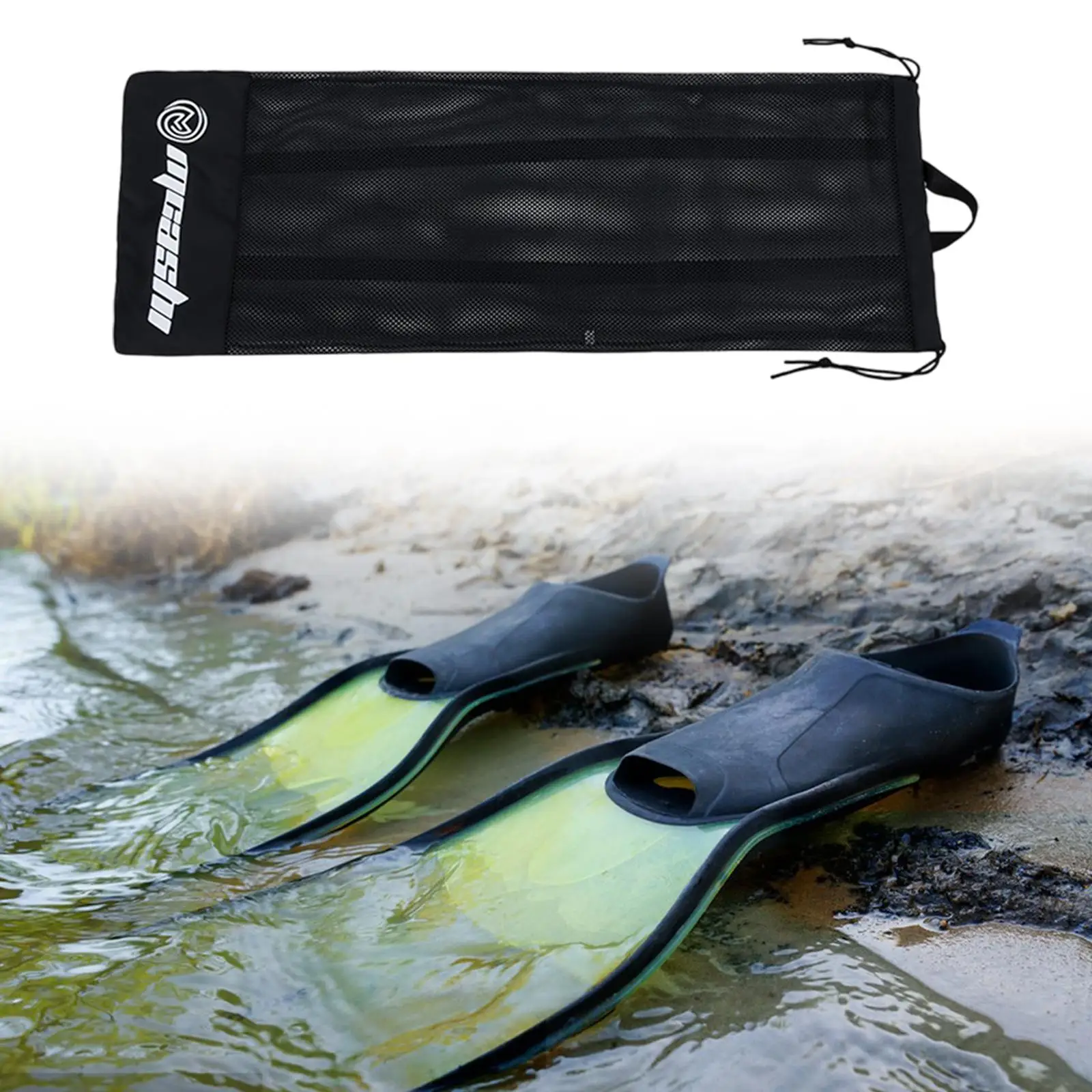 Swim Fins Diving Backpack Drawstring Closure Snorkeling Equipment for Travel
Swim Fins Diving Backpack Drawstring Closure Snorkeling Equipment for Travel