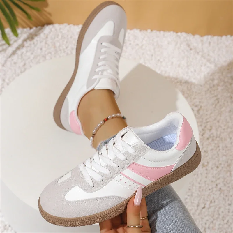 Pink Flat Sneakers Women Walking Shoes Comfortable Low-cut Casual Sneakers Woman Breathable Lightweight Women's Vulcanized Shoes
Pink Flat Sneakers Women Walking Shoes Comfortable Low-cut Casual Sneakers Woman Breathable Lightweight Women's Vulcanized Shoes