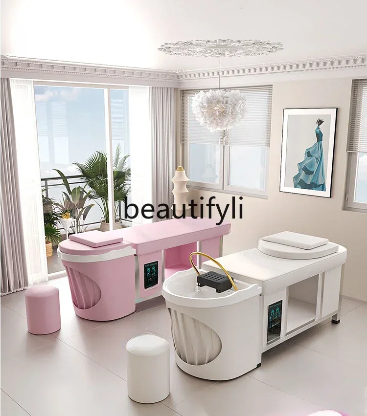 SS Thai hair treatment shampoo bed full lie beauty salon fumigation constant temperature water circulation massage bed
SS Thai hair treatment shampoo bed full lie beauty salon fumigation constant temperature water circulation massage bed